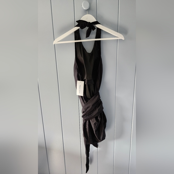 Meet.Curve one-piece size XL high neck halter with waist tie swimsuit - Picture 3 of 6